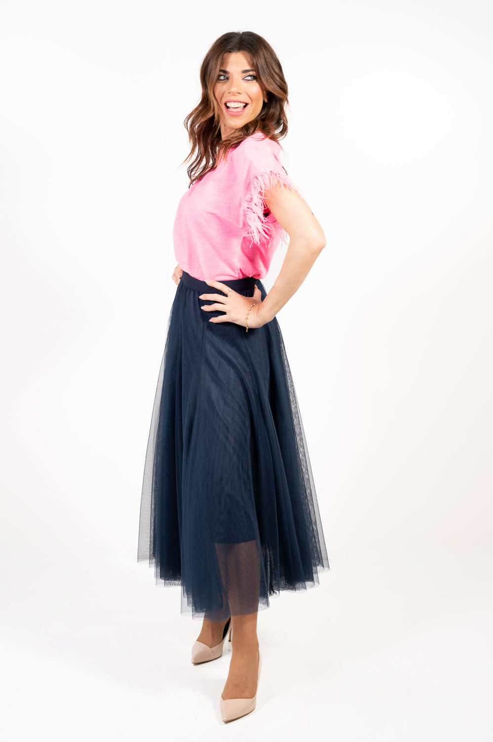 Falda Fantasia Azul Marino