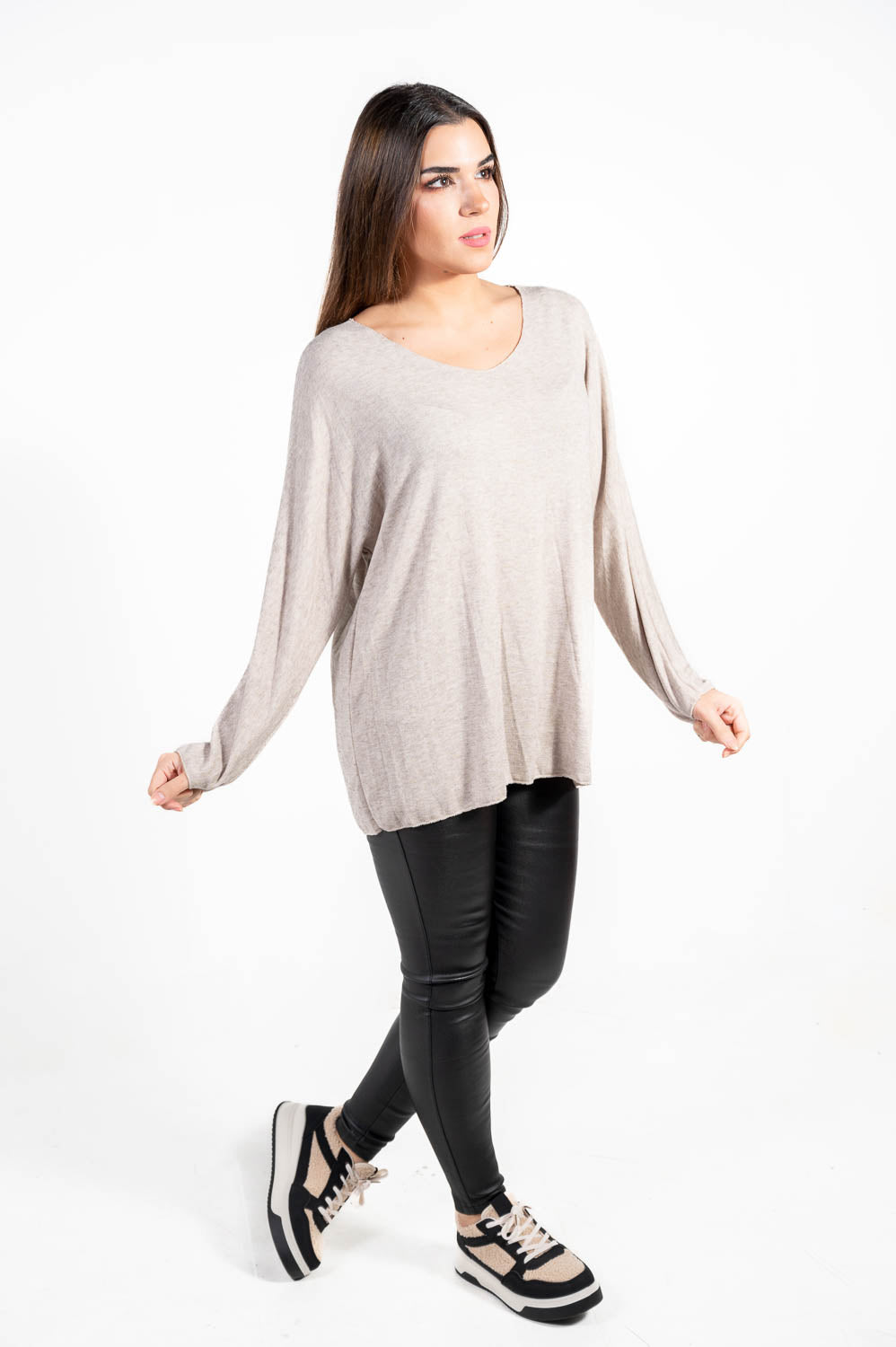 Jersey Basico Pico Beige